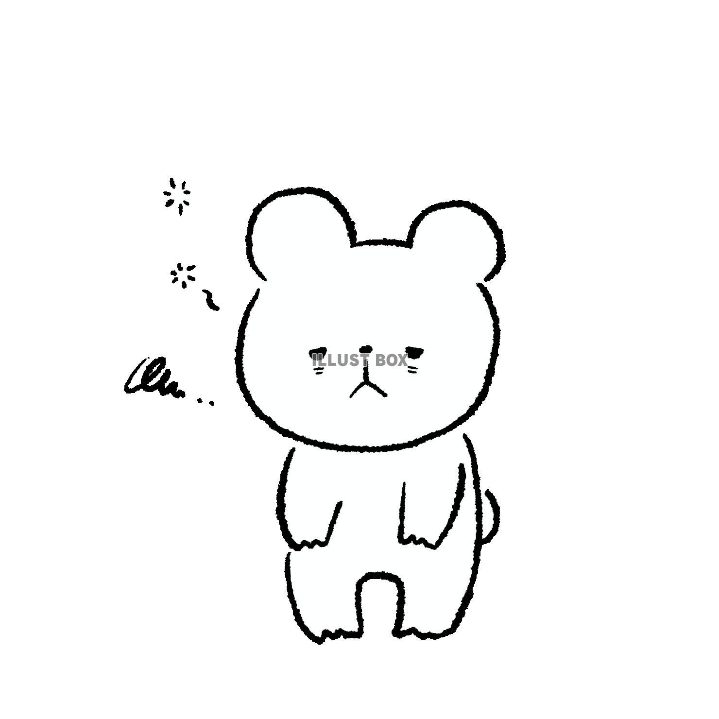 寝不足のくま