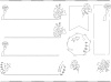 【JPG画像】朝顔フレーム線画ラインフリー素材 