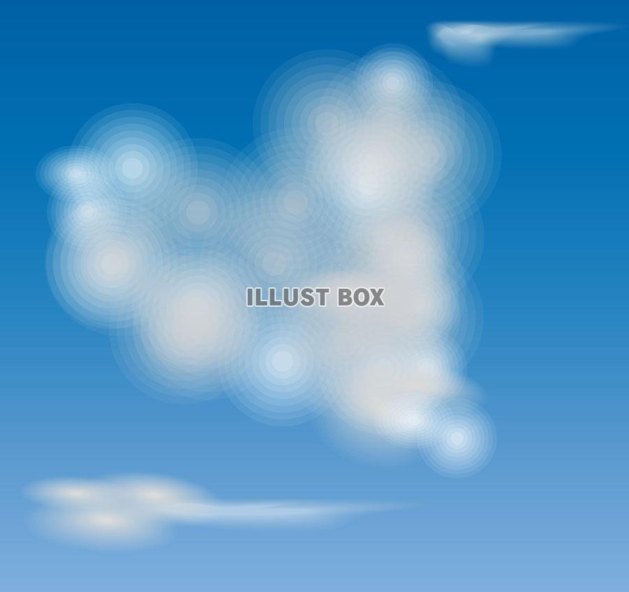 ハート雲（ZIPに5倍拡大可能な空なし透過PNG）