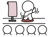 落語をする棒人間