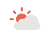シンプルな天気のイラスト 晴れ曇り