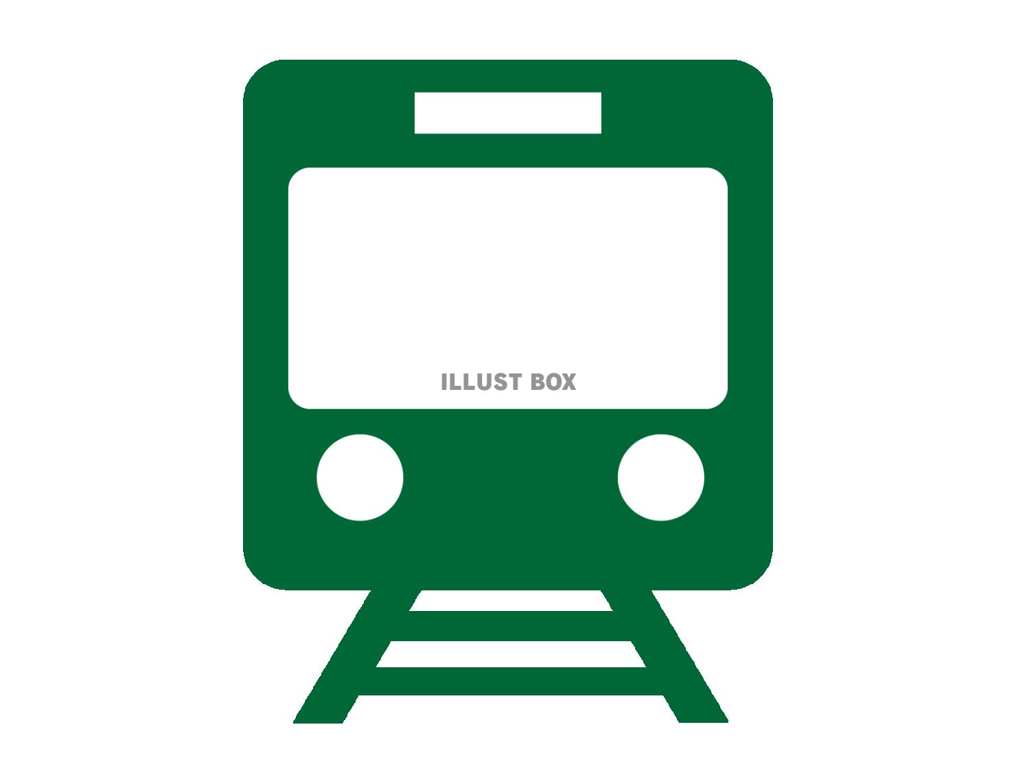 電車のアイコン（鉄道のシルエット）