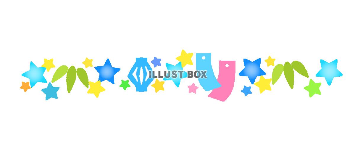 七夕のライン　透過png