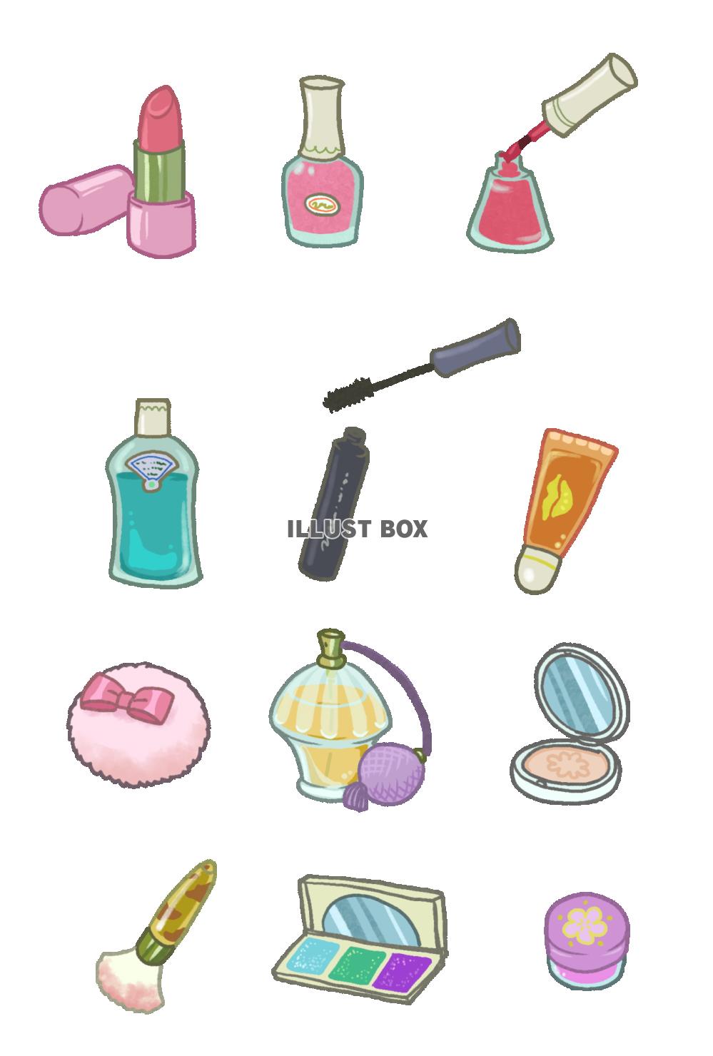 化粧品イラストセット