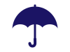 傘のアイコン（雨マーク）