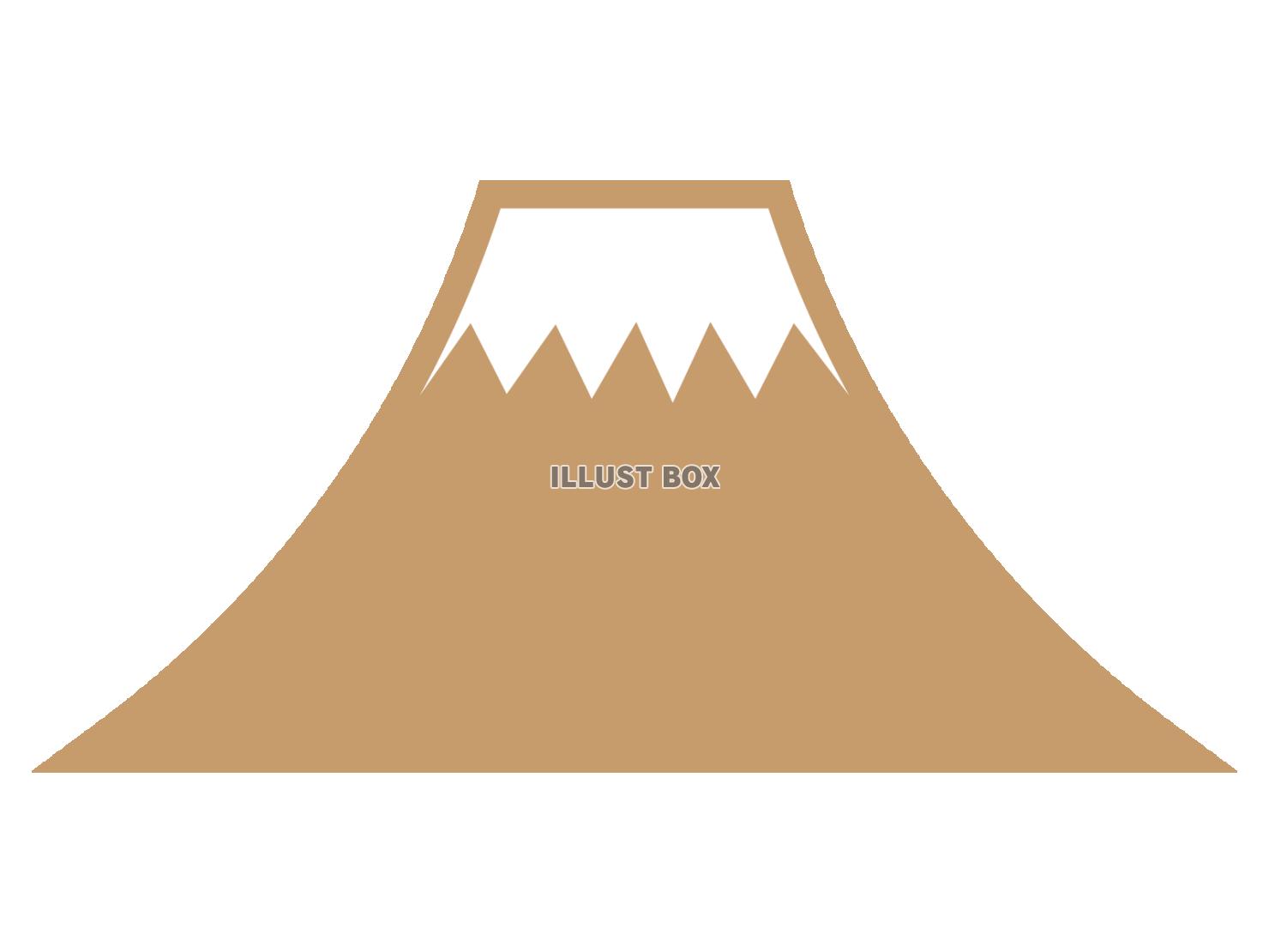 富士山のシルエット