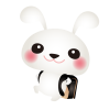 白うさぎランドセル黒