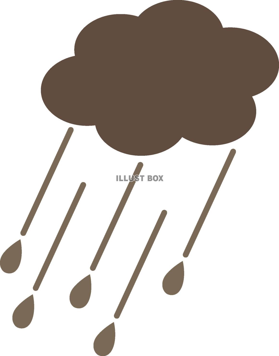 雨雲のイラスト