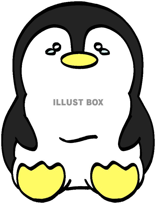 泣いているペンギン