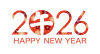 2026年　午年の和柄シンボルロゴ