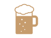 ビールのアイコン（アルコールのマーク）