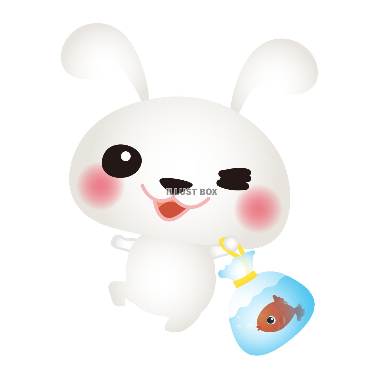 白うさぎ金魚02