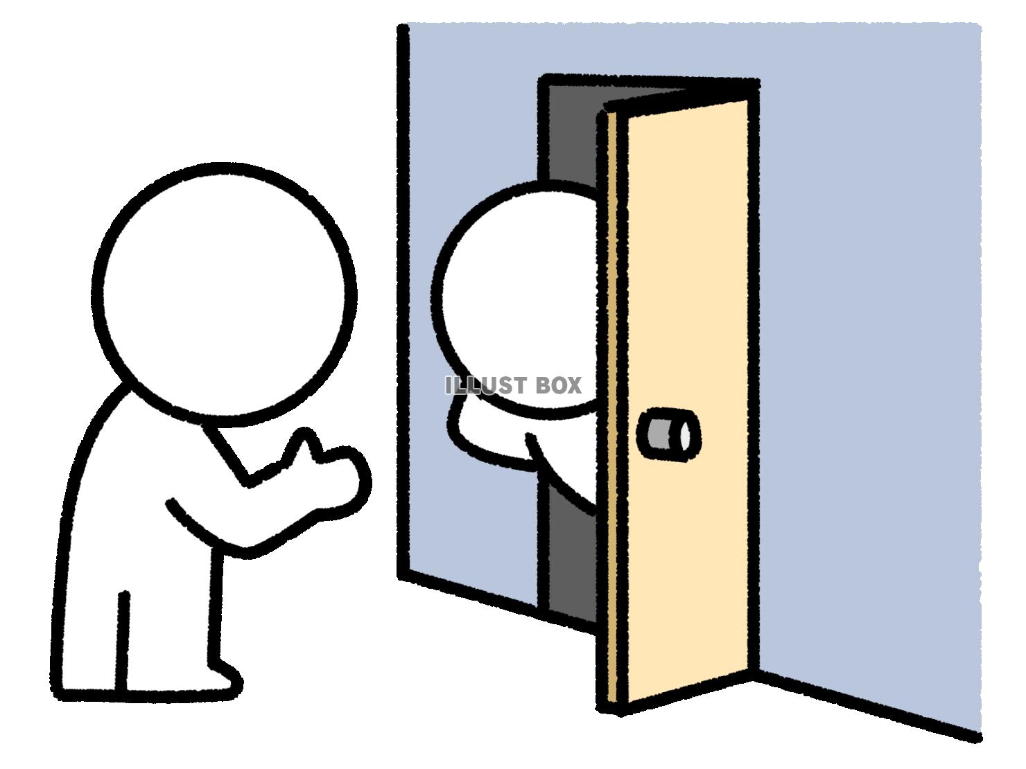 訪問する棒人間