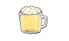 生ビール　ジョッキグラス