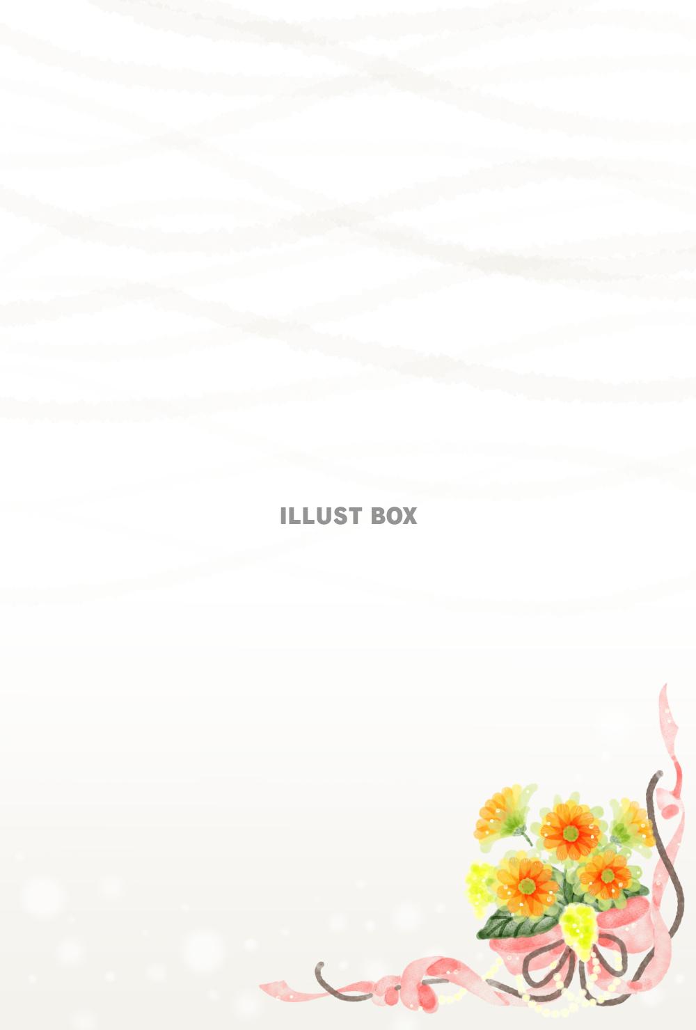 秋の花束のカード