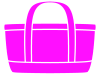 紫色のマイバッグのシルエット
