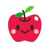 赤りんご　透過png