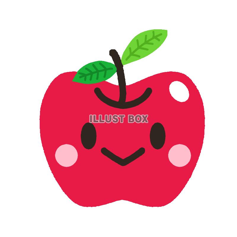 赤りんご　透過png