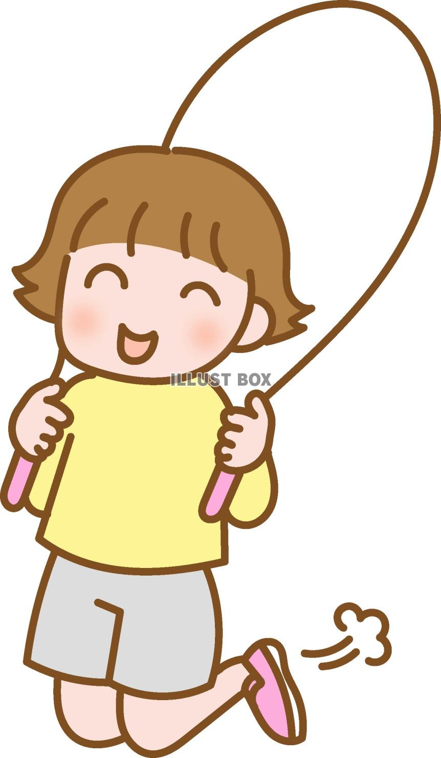 縄跳びで遊ぶ子ども