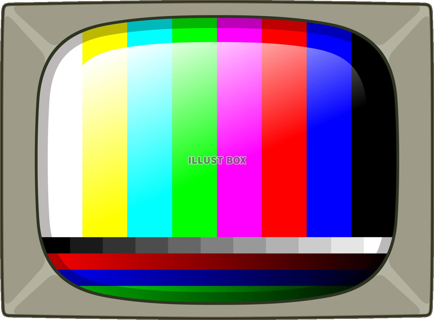 ブラウン管テレビのテストパターン