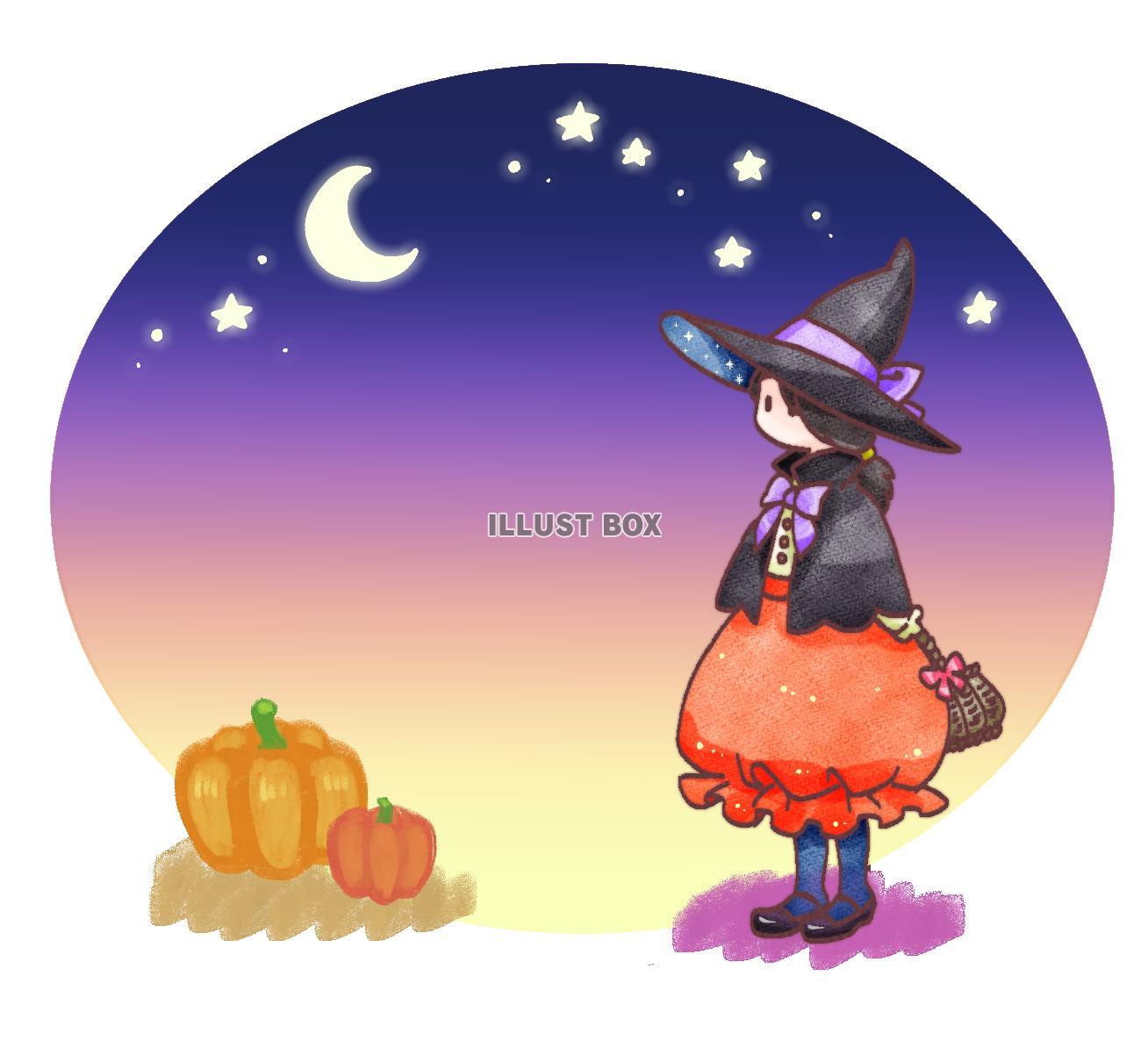 ハロウィンの見習い魔女