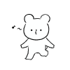 移動しながら口笛を吹くくま
