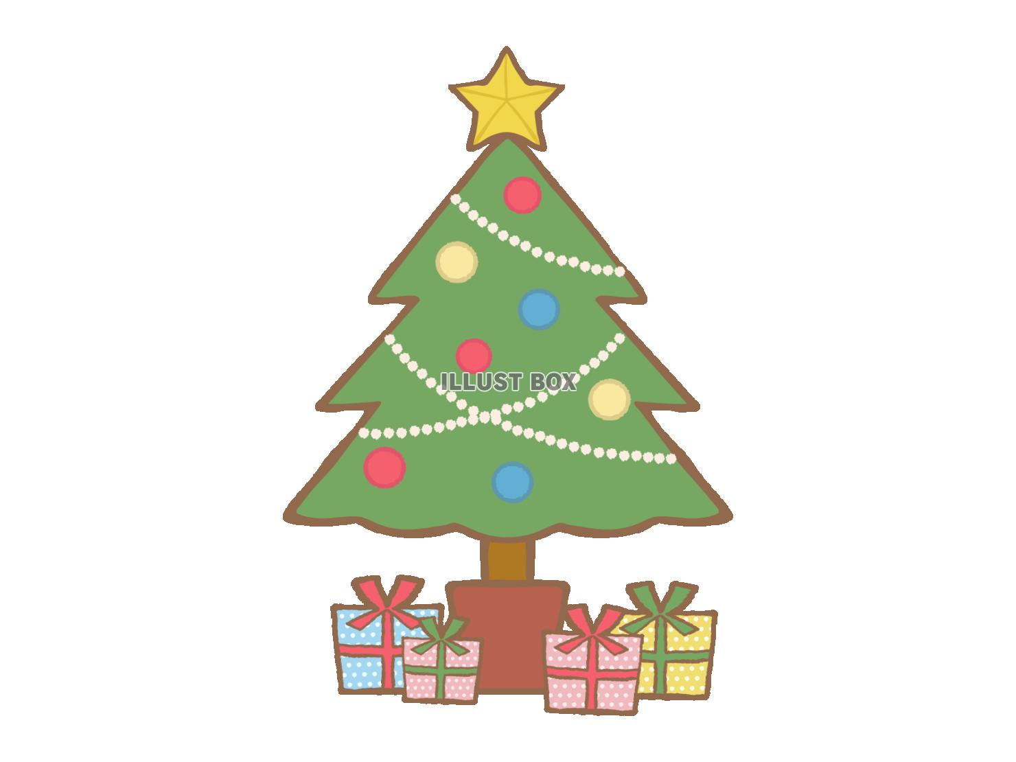 クリスマスツリーとプレゼント