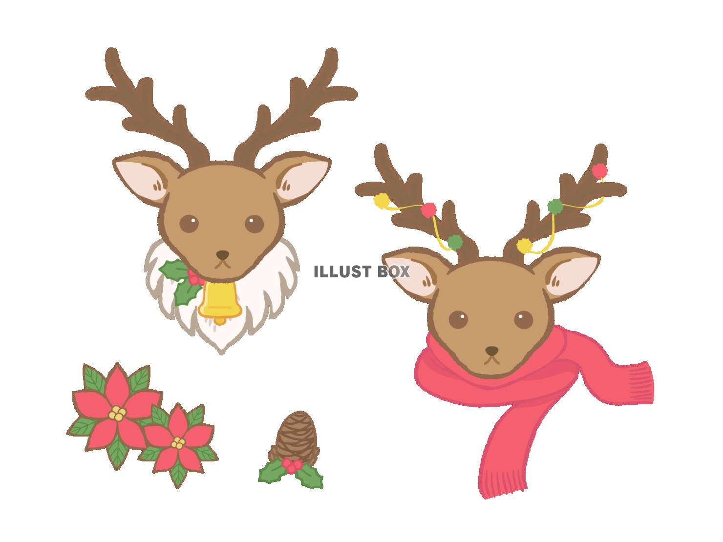 クリスマスのトナカイ