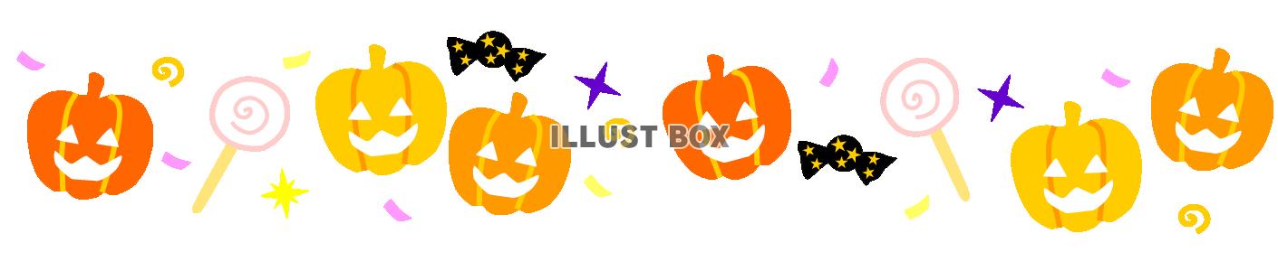 ハロウィンかぼちゃとおかしのライン１