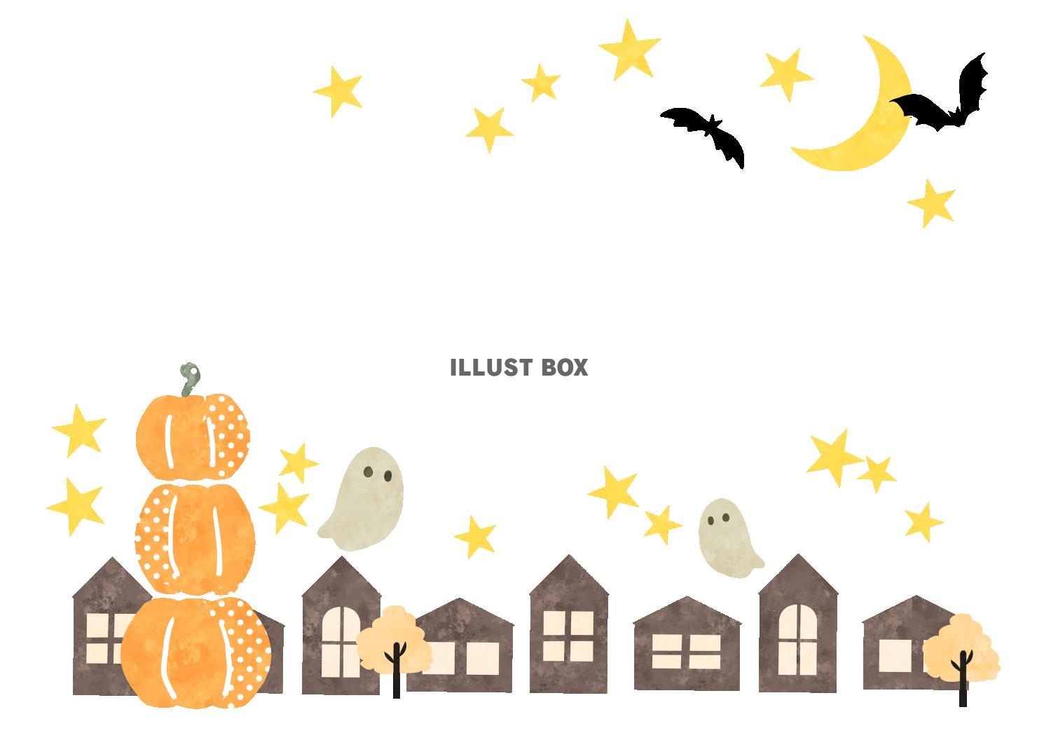 ハロウィンのかわいいフレーム