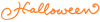 ハロウィン手書き文字（Halloween)１
