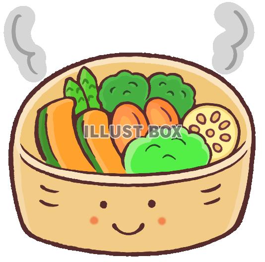 かわいい蒸し野菜
