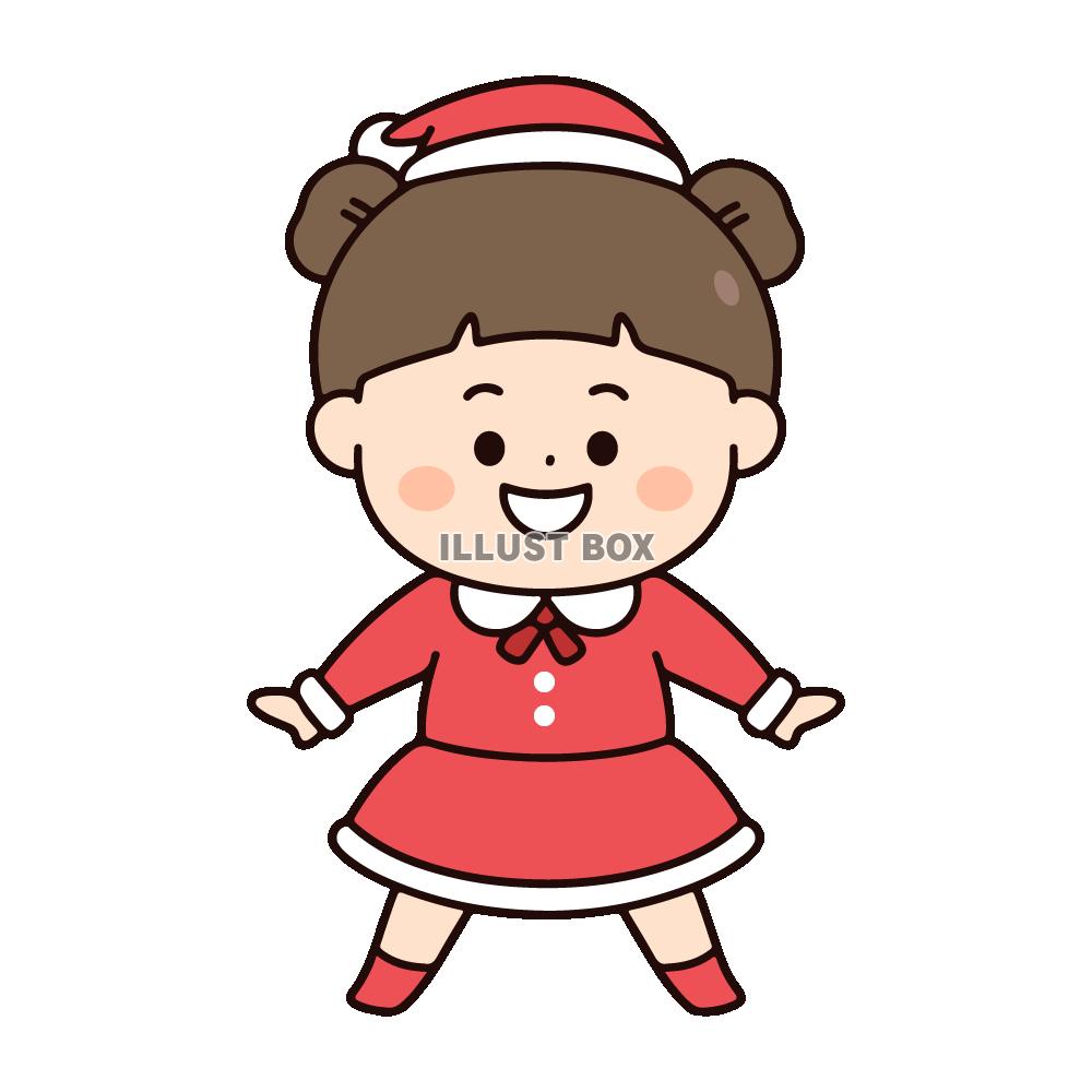 サンタコスプレの女の子