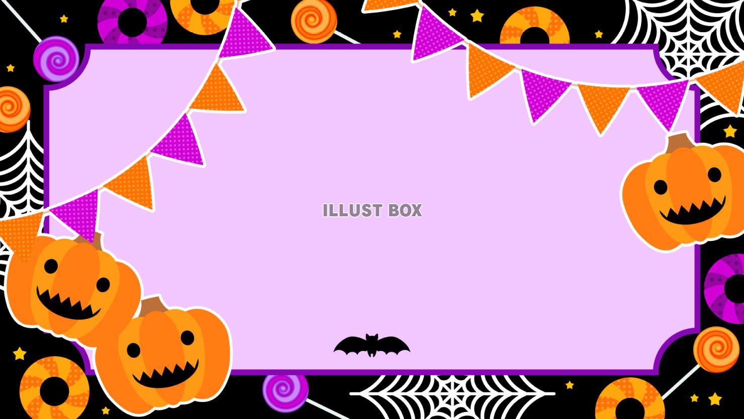 ハロウィン背景、16:9サイズ