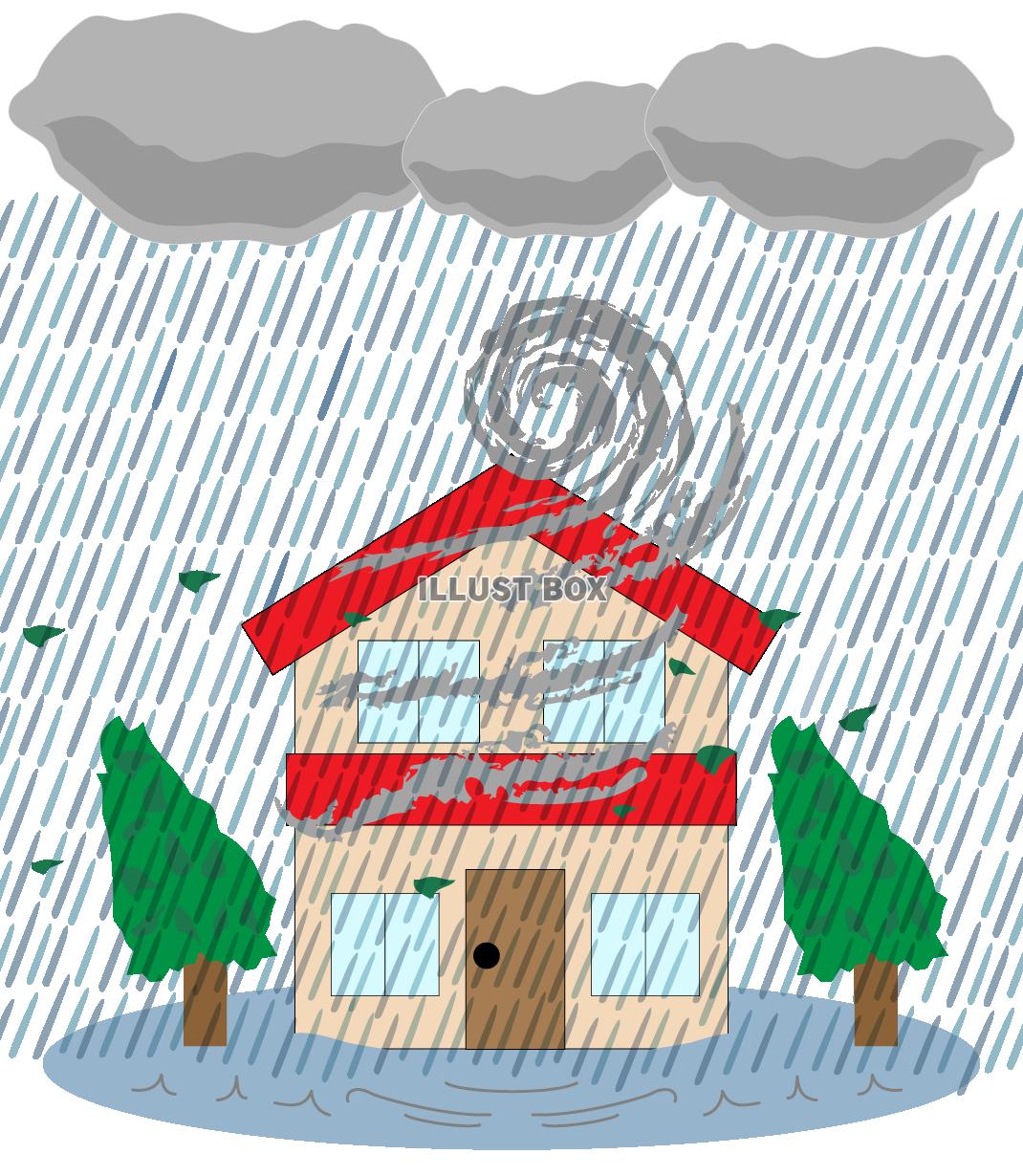 悪天候（台風）