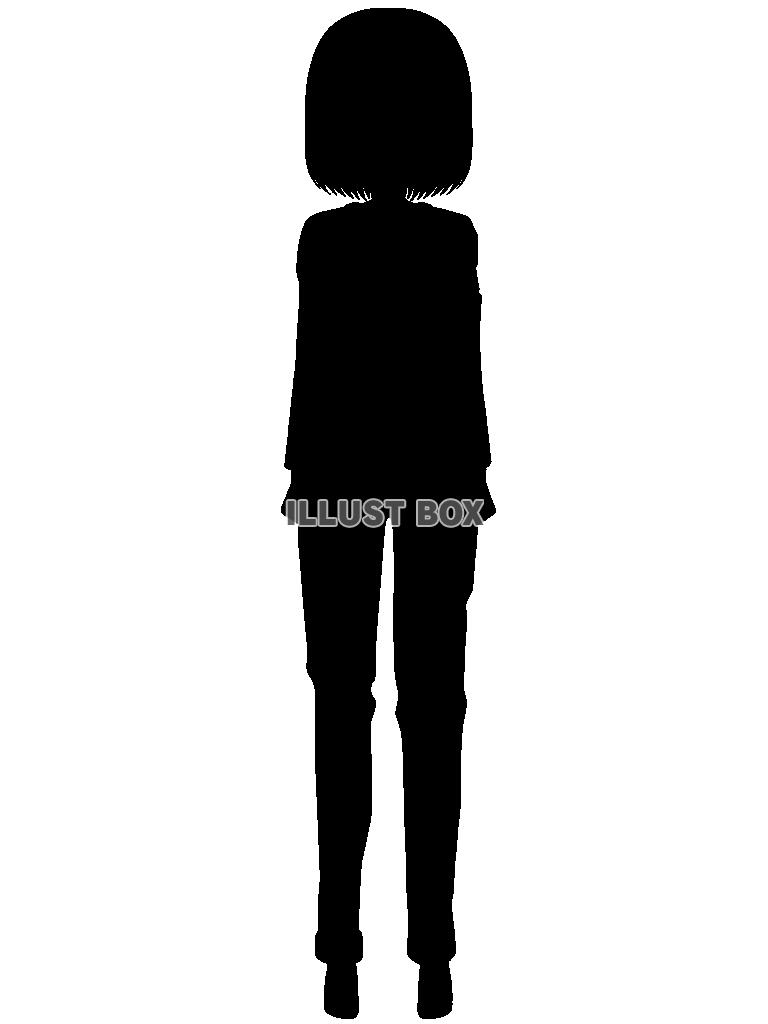 女性のシルエット1