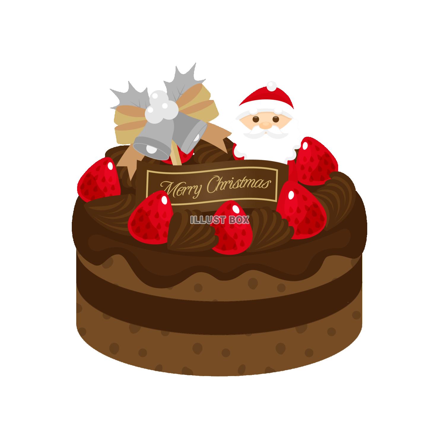 クリスマスケーキ(チョコレートケーキ)8