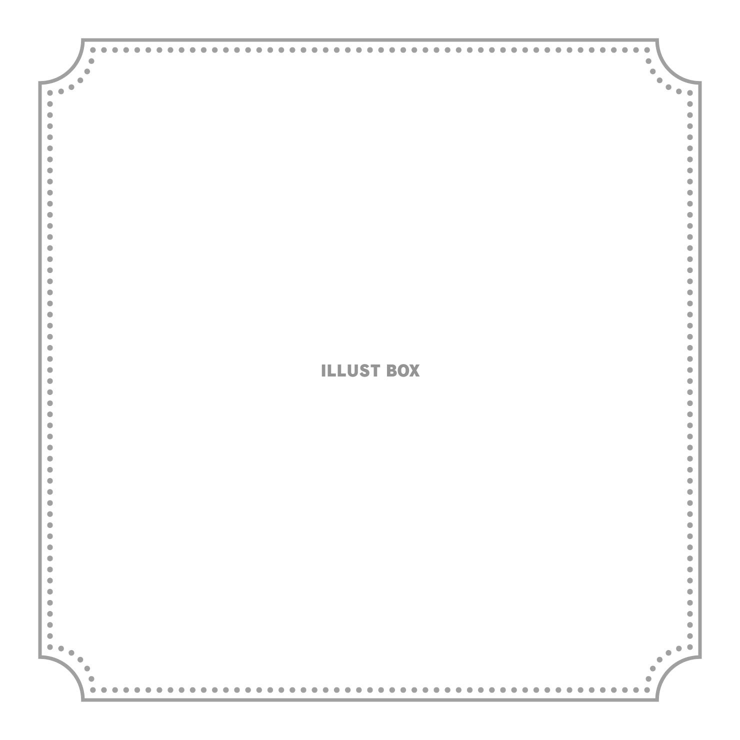 角丸へこみフレーム 正方形 グレー 灰色