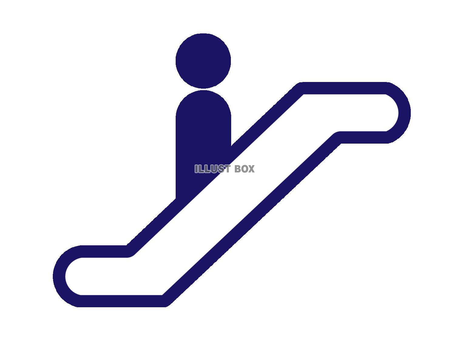 エスカレーターのアイコンマーク