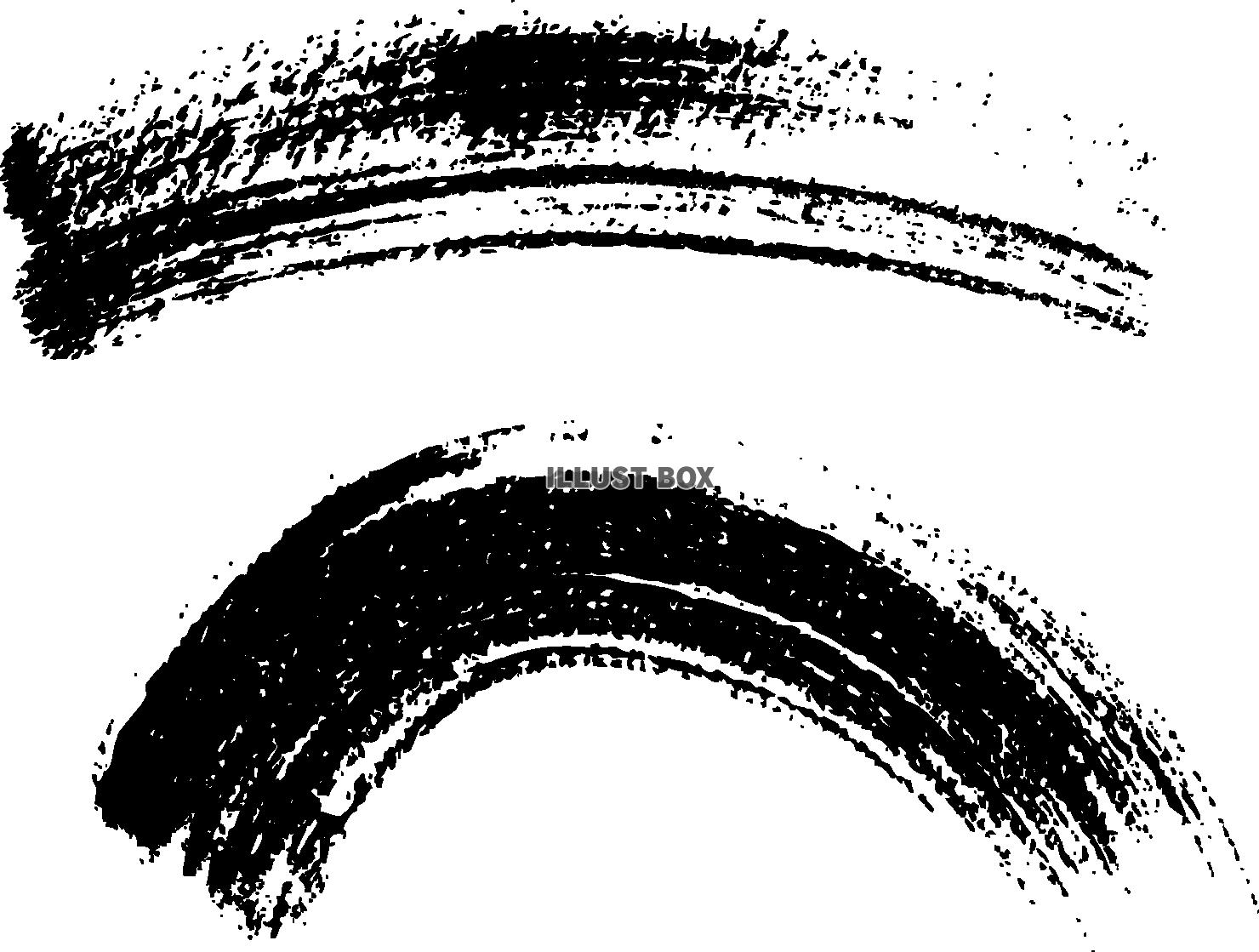 筆描きのライン