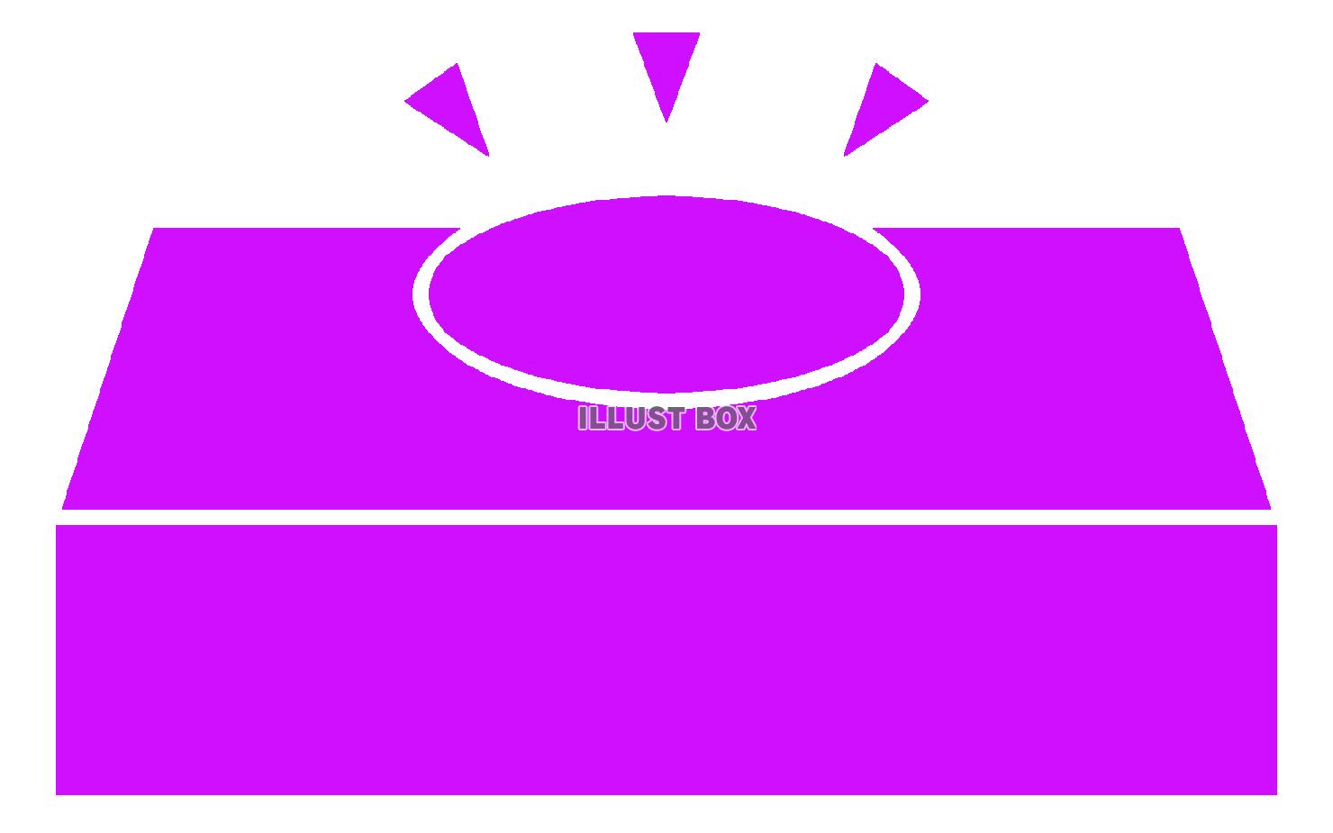 紫色のボタンのシルエット