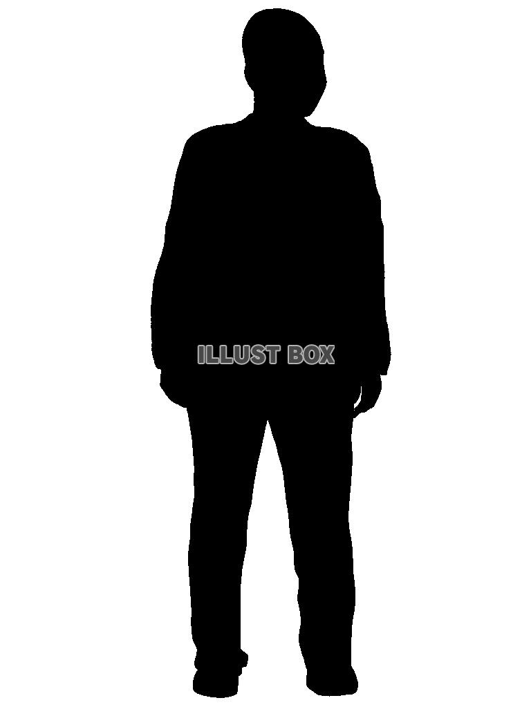 男性のシルエット3