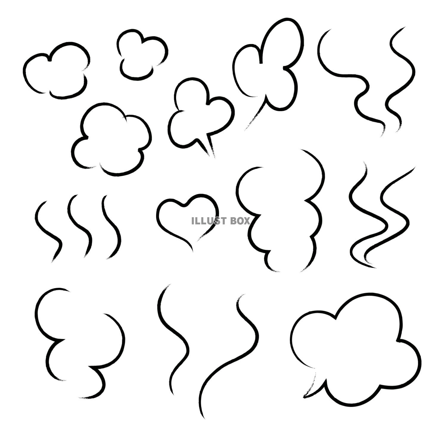 湯気いろいろ素材セット