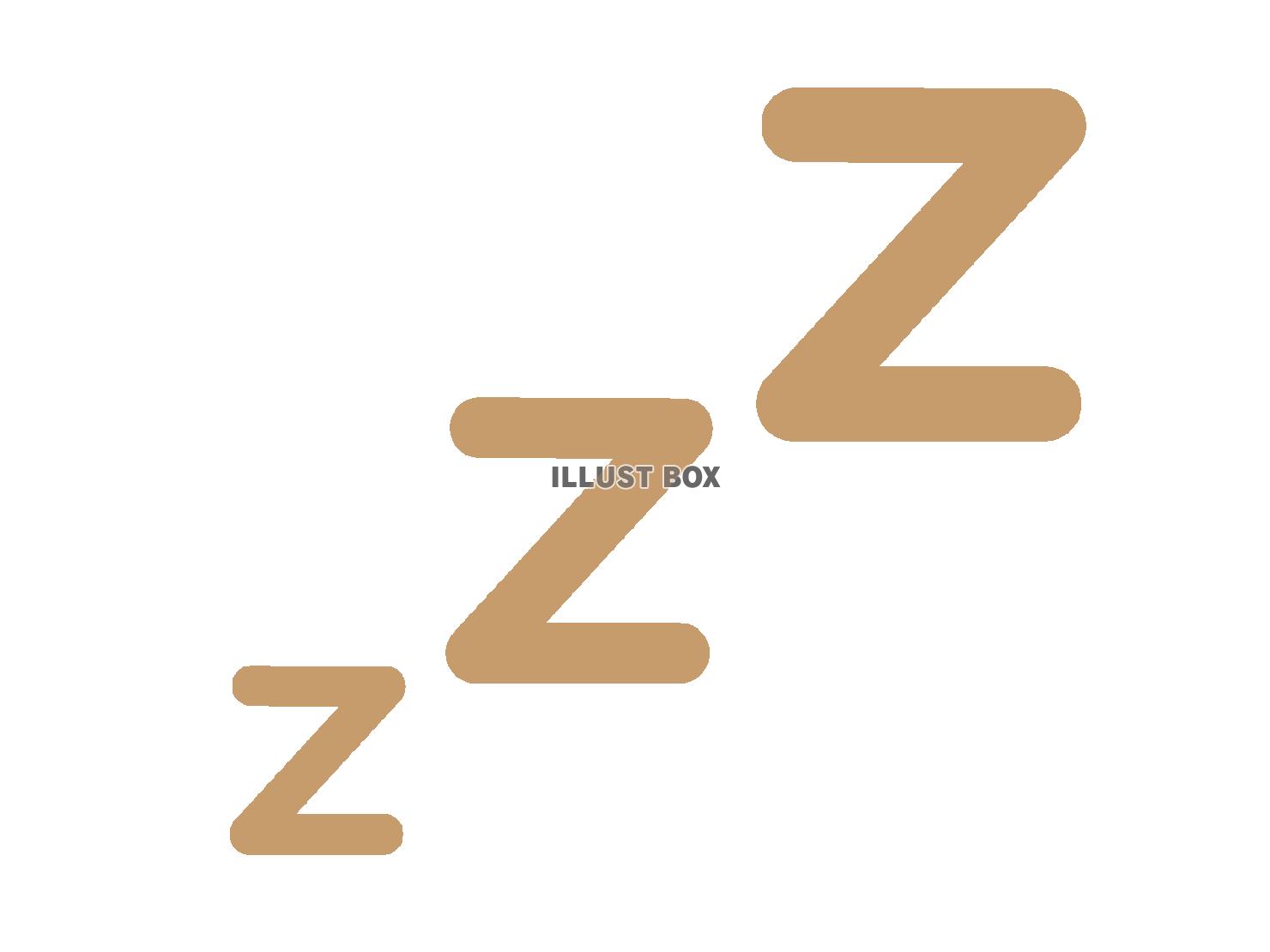 睡眠のアイコン（寝るマーク）