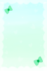 ふんわりリボン（グリーン×ブルー）