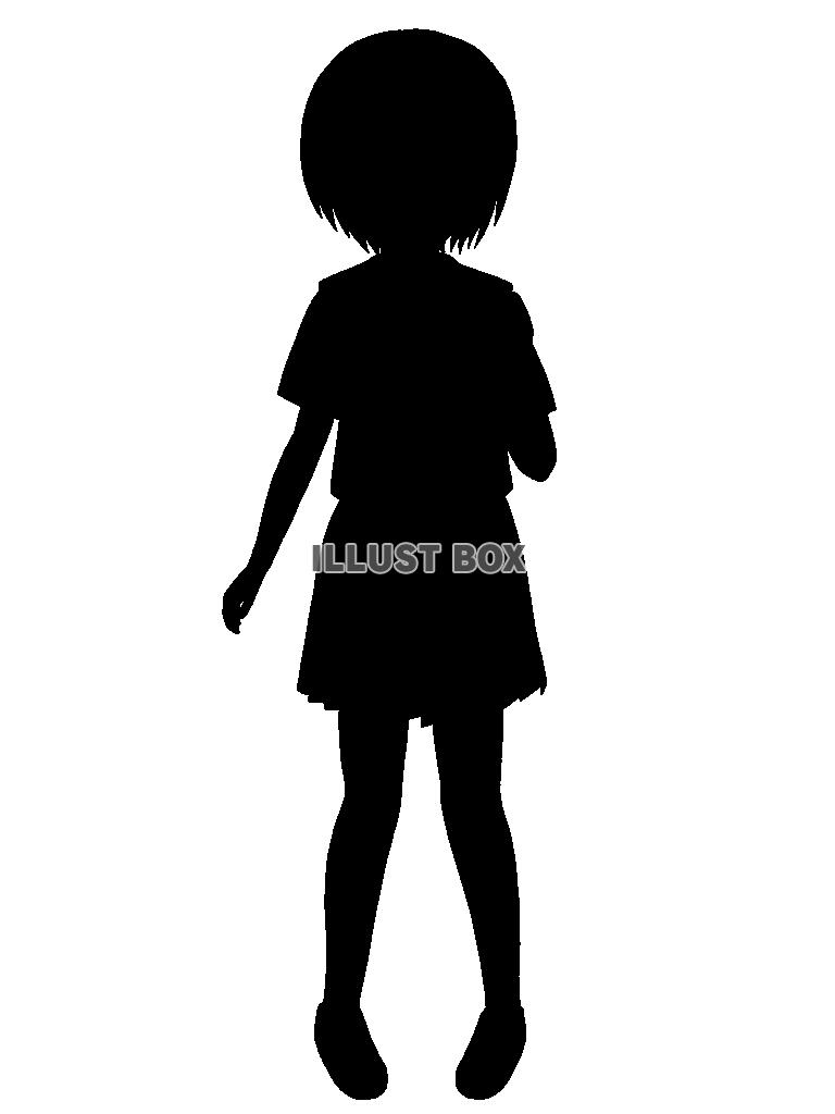 小さな少女のシルエット1