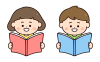 本を読む子どもたち