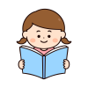 本を読む女の子