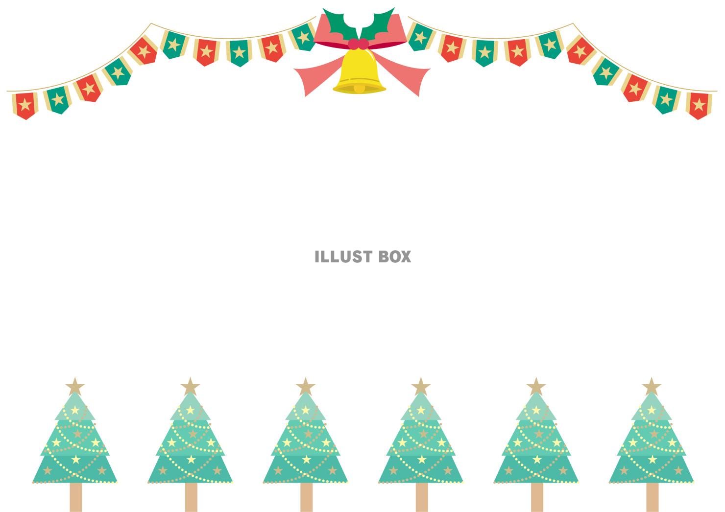 シンプルなクリスマスカードフレーム1