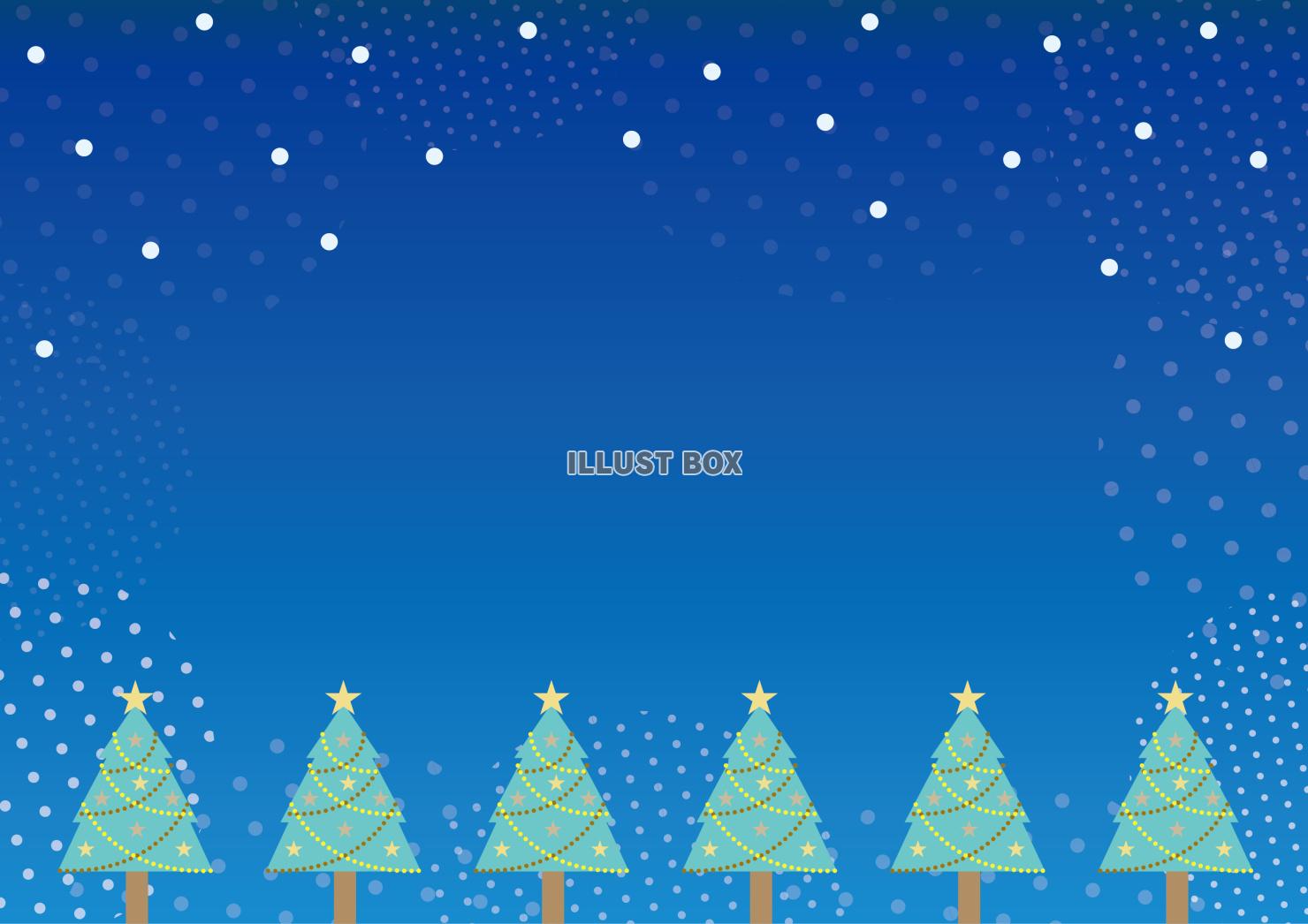 聖夜のクリスマスカードフレーム